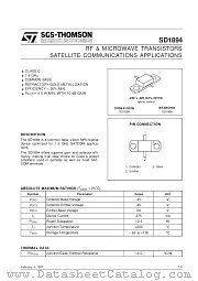 SD1894 datasheet pdf SGS Thomson Microelectronics