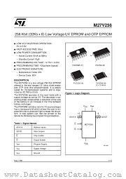 M27V256 datasheet pdf SGS Thomson Microelectronics