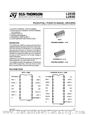 L293B datasheet pdf SGS Thomson Microelectronics
