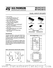 M74HC4072 datasheet pdf SGS Thomson Microelectronics