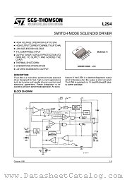 L294 datasheet pdf SGS Thomson Microelectronics