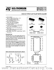 M74HC174 datasheet pdf SGS Thomson Microelectronics