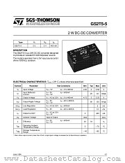 GS2T5-5 datasheet pdf SGS Thomson Microelectronics