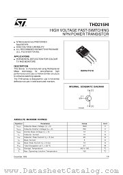 THD215HI datasheet pdf SGS Thomson Microelectronics