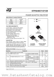 STPS640CT datasheet pdf SGS Thomson Microelectronics