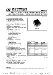 ST7250 datasheet pdf SGS Thomson Microelectronics