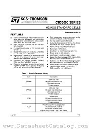 CB35000 datasheet pdf SGS Thomson Microelectronics