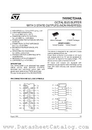 74VHCT244A datasheet pdf SGS Thomson Microelectronics