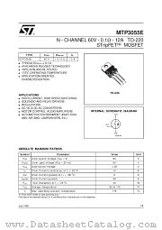 MTP3055E datasheet pdf SGS Thomson Microelectronics