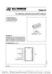 TDA8173 datasheet pdf SGS Thomson Microelectronics