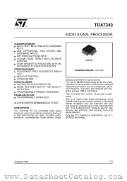 TDA7340 datasheet pdf SGS Thomson Microelectronics