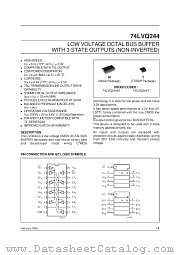 74LVQ244 datasheet pdf SGS Thomson Microelectronics