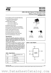 M24256 datasheet pdf SGS Thomson Microelectronics