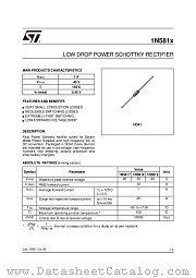 1N581X datasheet pdf SGS Thomson Microelectronics