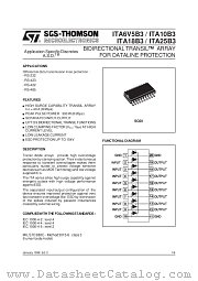 ITA18B3 datasheet pdf SGS Thomson Microelectronics