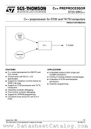 C++-PREPROCESSOR datasheet pdf SGS Thomson Microelectronics