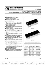 ST9291 datasheet pdf SGS Thomson Microelectronics
