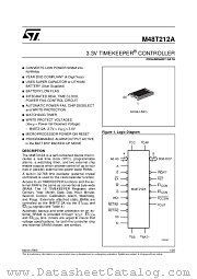 M48T212A datasheet pdf SGS Thomson Microelectronics