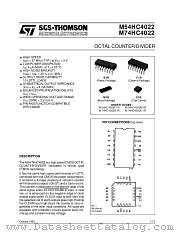M54HC4022 datasheet pdf SGS Thomson Microelectronics