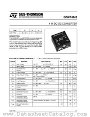 GS4T48-5 datasheet pdf SGS Thomson Microelectronics