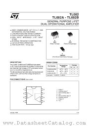 TL082 datasheet pdf SGS Thomson Microelectronics
