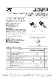 STP80NF55-06 datasheet pdf SGS Thomson Microelectronics