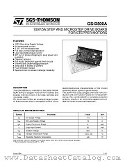 GS-D500A datasheet pdf SGS Thomson Microelectronics
