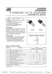 STP6NC60 datasheet pdf SGS Thomson Microelectronics