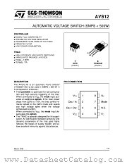 AVS12 datasheet pdf SGS Thomson Microelectronics