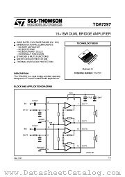 TDA7297 datasheet pdf SGS Thomson Microelectronics