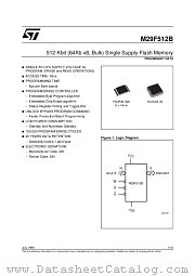 M29F512B datasheet pdf SGS Thomson Microelectronics