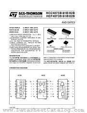 HCC4081B datasheet pdf SGS Thomson Microelectronics