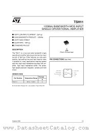 TSH11IDT datasheet pdf SGS Thomson Microelectronics