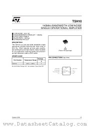 TSH10IDT datasheet pdf SGS Thomson Microelectronics