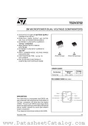 TS3V3702 datasheet pdf SGS Thomson Microelectronics