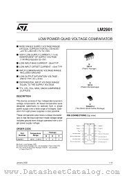 LM2901P datasheet pdf SGS Thomson Microelectronics
