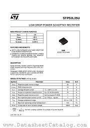 STPS2L25U datasheet pdf SGS Thomson Microelectronics