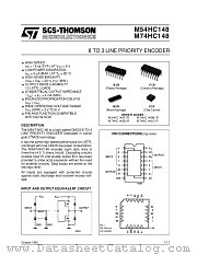 M74HC148 datasheet pdf SGS Thomson Microelectronics