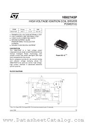VB027ASP datasheet pdf SGS Thomson Microelectronics