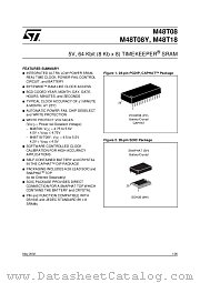 M48T18-150PC164K-(8K-X-8)-TIMEKEEPER-SRA datasheet pdf SGS Thomson Microelectronics