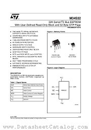 M34S32 datasheet pdf SGS Thomson Microelectronics