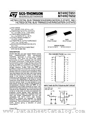 M74HCT651 datasheet pdf SGS Thomson Microelectronics