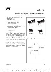 M27C1024 datasheet pdf SGS Thomson Microelectronics
