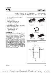 M27C1001 datasheet pdf SGS Thomson Microelectronics