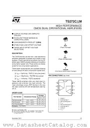 TS272BCN datasheet pdf SGS Thomson Microelectronics