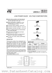 LM139DT datasheet pdf SGS Thomson Microelectronics