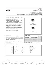 LF351D datasheet pdf SGS Thomson Microelectronics