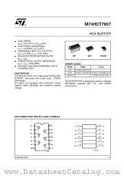 M74HCT7007B1R datasheet pdf SGS Thomson Microelectronics