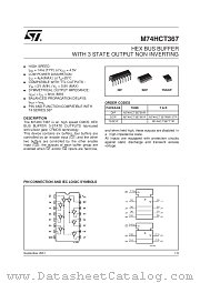 M74HCT367B1R datasheet pdf SGS Thomson Microelectronics