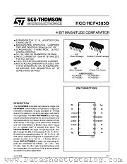 HCF4585BEY datasheet pdf SGS Thomson Microelectronics